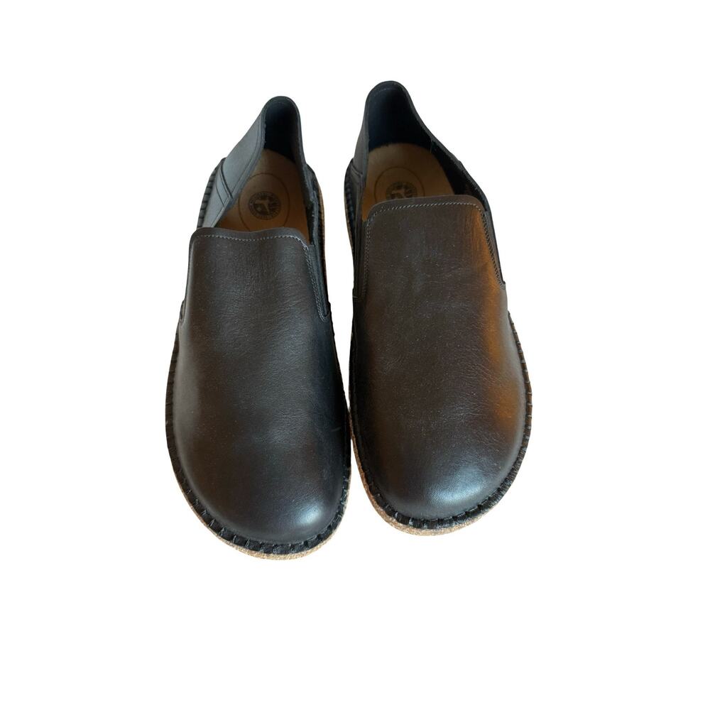 Birkenstock Callan Size 42 Mens Size 9 Black Leather Slip On Cork Footbed NWOB